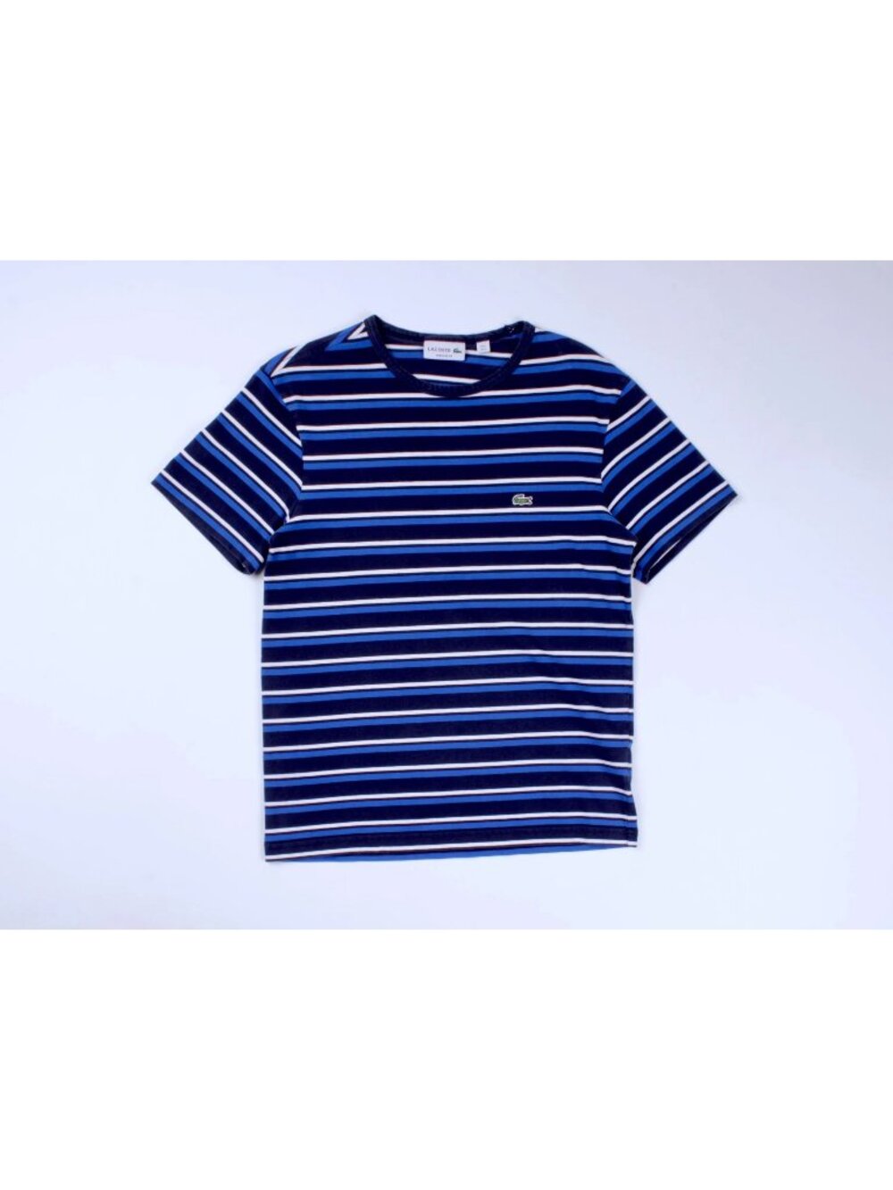 Lacoste Men's Striped Cotton T-Shirt Size S NEW WITH TAGS!